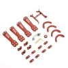 Blade Plastic Kit, Red: Vortex 230